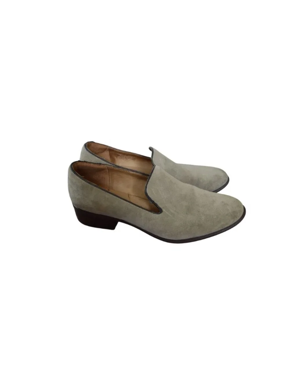 Sofft Severn Suede Slip On Loafers Grey CBU029 Women Size 9M Minimalist Coquette